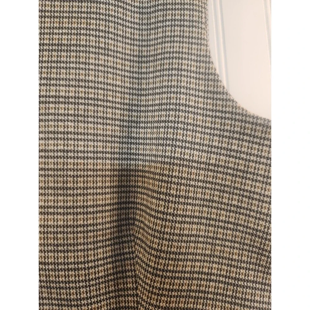 Bagatelle Collection Women's Navy Houndstooth Vest Size L‎ Classic Career Office